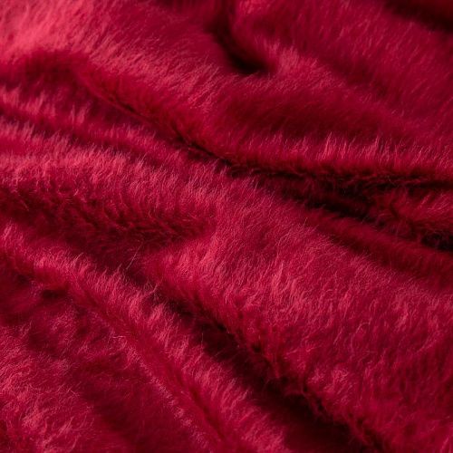 Альпака пальтовая 040-20109 красно-малиновый