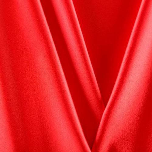 Сатин стрейч 001-07808 красный однотонный