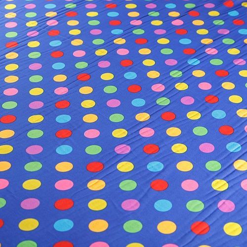 Шифон К33-059 синий принтованный