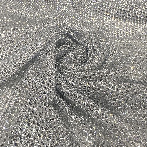 Сетка со стразами Swarovski 050-20873 серебристый