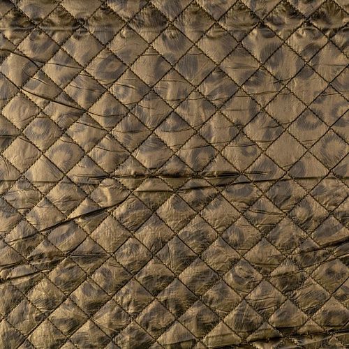 Ткань курточная 033-00350 хаки принтованный