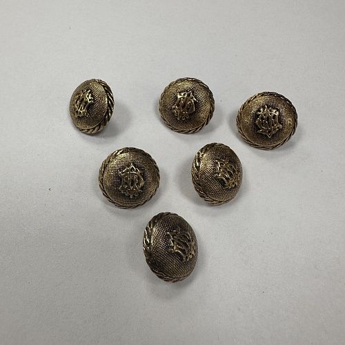 Пуговица металл на ножке 15 мм бронза 97324-022-15