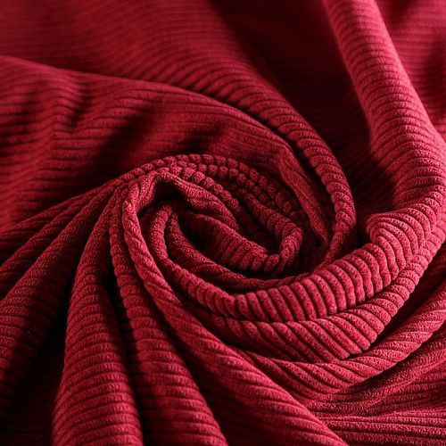Вельвет 008-06505 винный однотонный