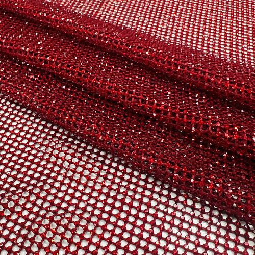 Сетка со стразами Swarovski 050-20875 вишневый