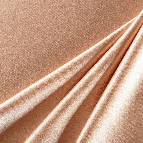 Кади креп-атлас 001-06592 пастельно-коричневый однотонный