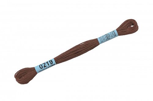 Нитки для вышивания Gamma мулине 8 м 0219 коричневый