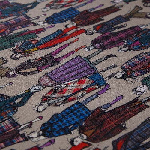 Трикотаж 056-14805 песочно-бежевый принтованный