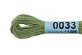 Нитки для вышивания Gamma мулине 8 м 0033 светло-зеленый