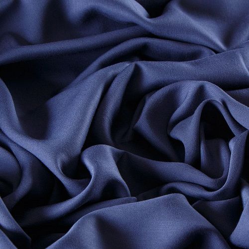 Твил-штапель 069-13122 сине-фиолетовый деним однотонный