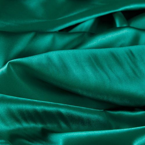 Шелк натуральный стрейч 064-16748 холодный зеленый