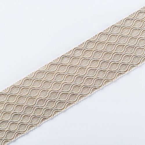 Бордюр жаккардовый 6 см 0000-357-104-011 кремовый 