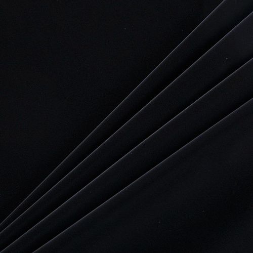 Ткань плащевая 042-15538 черный однотонный