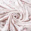 Креп-шифон 027-01448 пудровый принтованный
