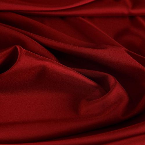 Ткань подкладочная стрейч 045-17271 темно-красный