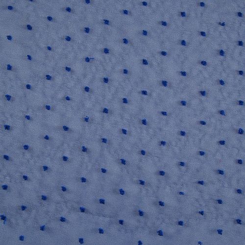 Органза с флоком 039-17656 васильковый 