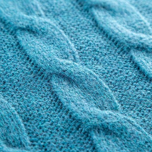 Трикотаж вязаный 056-03465 глубокий сине-зеленый однотонный