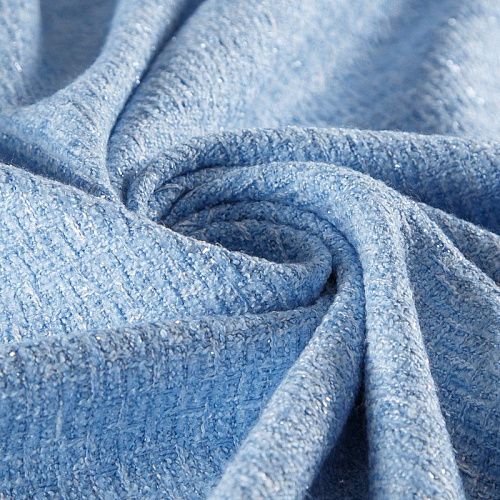 Твид шанель 052-15483 небесно-голубой