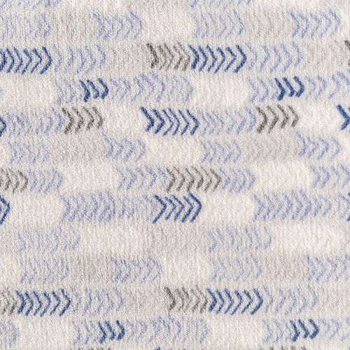 Флис-мех К33-545 белый принтованный