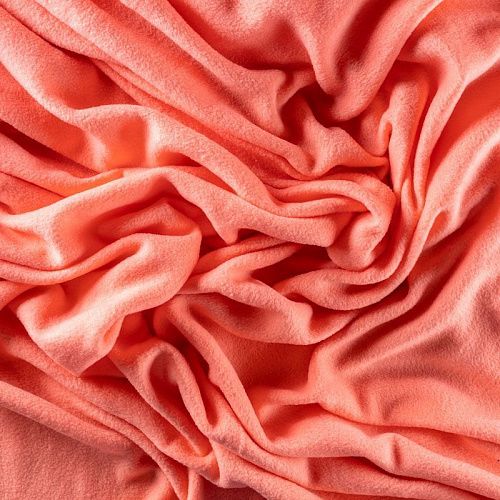 Флис К33-432 коралловый однотонный col.23