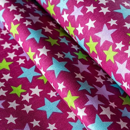 Бязь 007-00678 темно-малиновый принтованный