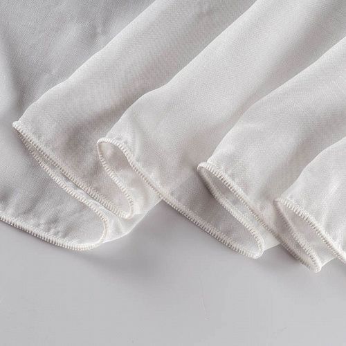 Тюль кристалон h-295 см 1020-005-1-04-0020 молочный однотонный