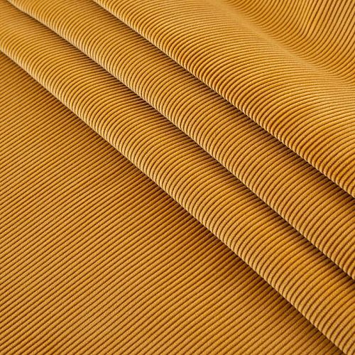 Вельвет стрейч 008-20023 горчичный однотонный