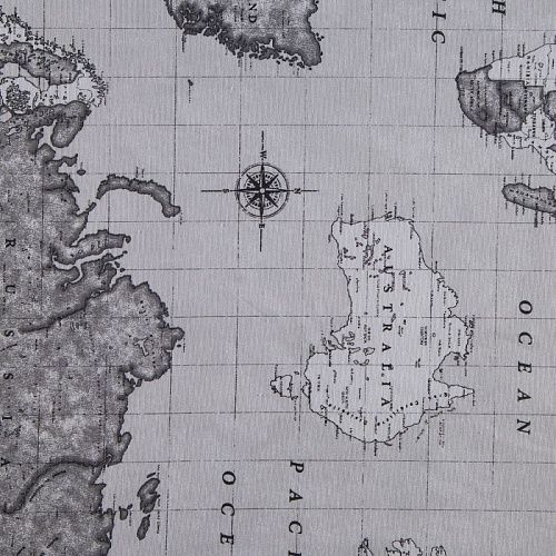 Ткань портьерная H-280 см 19-02-15862 светло-серый принтованный