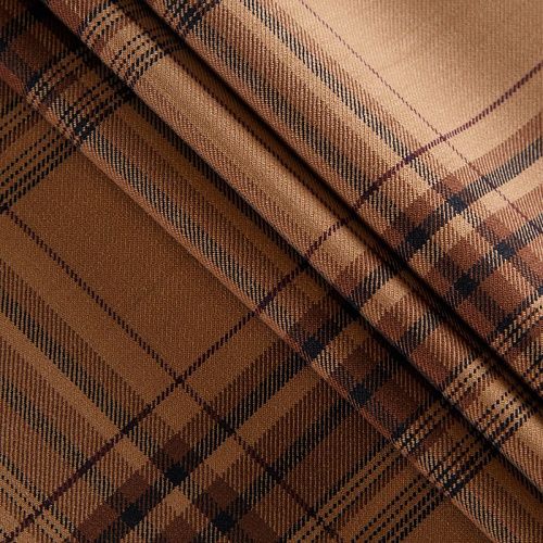 Ткань костюмная 025-12450 корица принтованный