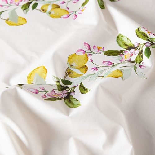 Поплин (купон) 063-20171 сливочный принтованный