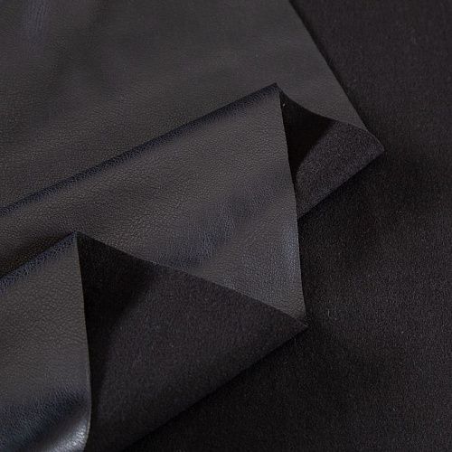 Экокожа стрейч 070-18707 черный однотонный