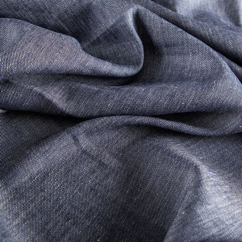 Джинс рубашечный 015-20027 синий