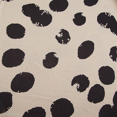 Креп-шифон 027-17946 телесный принтованный