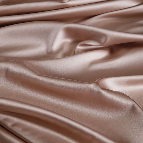 Сатин стрейч Selina 001-18993 светло-бежевый однотонный