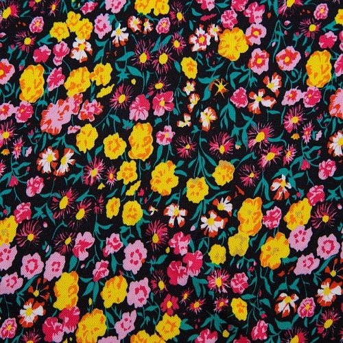 Трикотаж 056-12359 черный принтованный