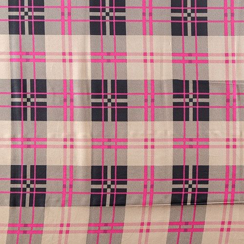 Крепдешин синтетический 029-08387 бежевый принтованный