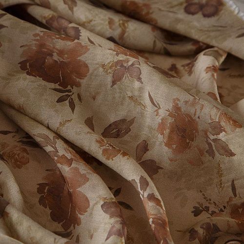 Тенсел 053-17760 серо-бежевый принтованный