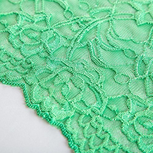 Кружево эластичное 170 мм Ф01-0079 малахитовый