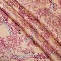 Шелк натуральный Etro 064-19247 персиковый принтованный