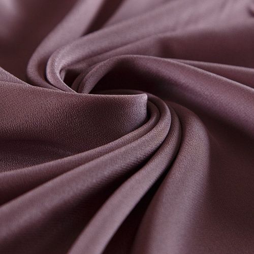 Крепдешин натуральный 028-09446 пыльно-лиловый однотонный