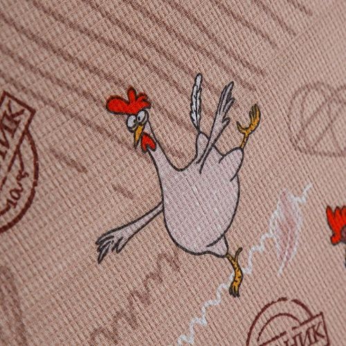 Полотно вафельное 007-15300 ореховый принтованный