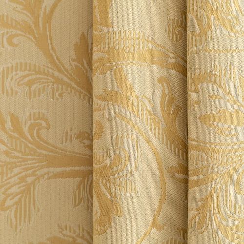 Ткань портьерная жаккард Т464-02-12 молочно-песочный