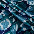 Бархат Armani 002-19216 сине-зеленый принтованный