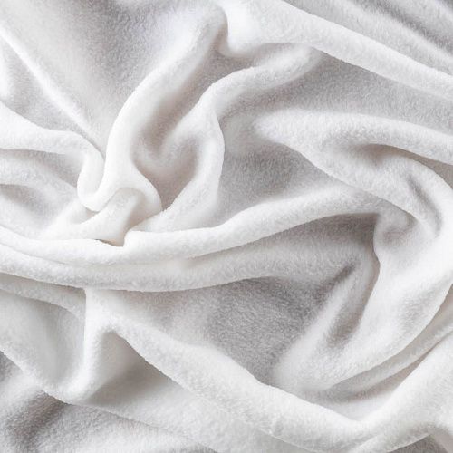 Флис К33-470 белый однотонный