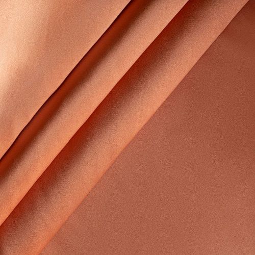 Ткань портьерная сатин h-300 см 16-02-00266 медно-терракотовый однотонный