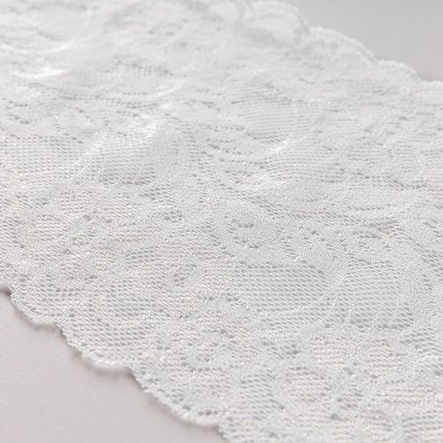 Кружево эластичное 140 мм Ф01-0268 белый