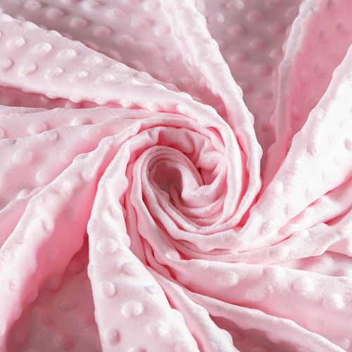 Плюш Minky 044-05476 розовый зефир однотонный