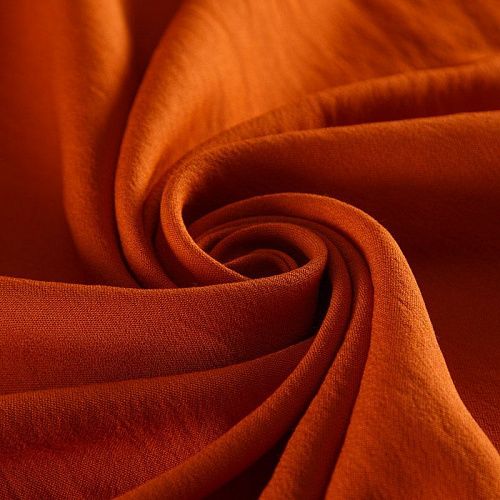 Вискоза 009-16511 темно-оранжевый однотонный