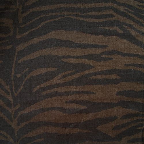 Шелк-батист 003-12127 коричневый принтованный