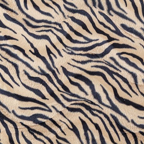 Мех искусственный 037-10014 бежевый принтованный