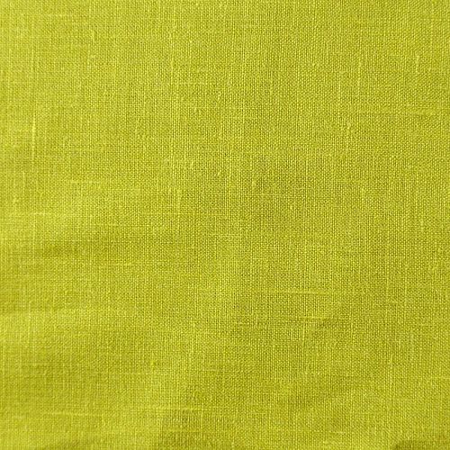 Лен натуральный 035-08483 травяной зеленый однотонный